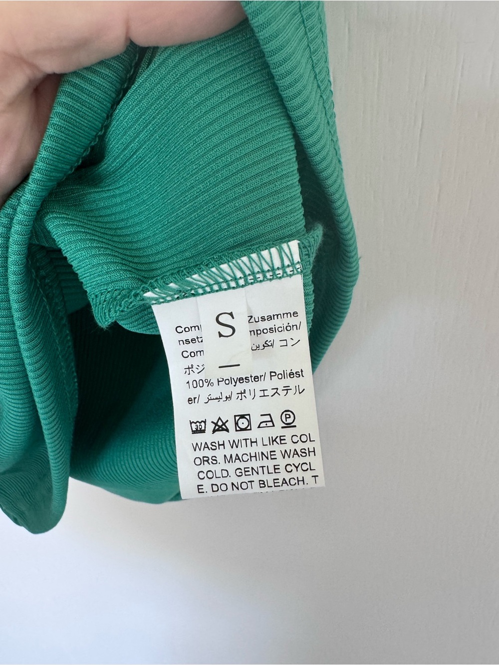 Emerald Ruffle Off-Shoulder Tank Top - Picture 2 of 4